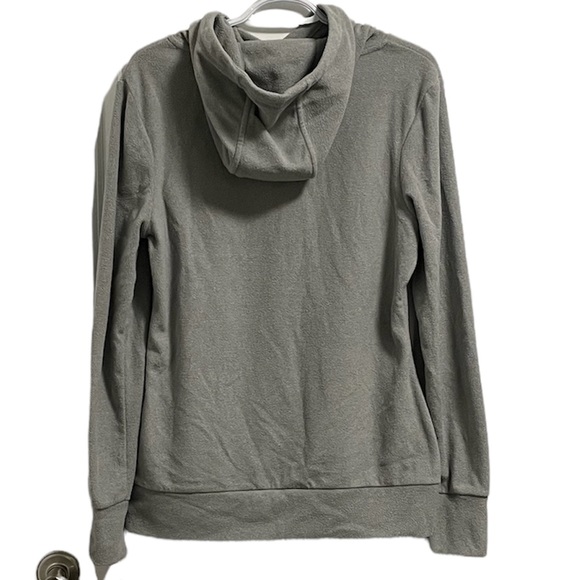 Size L Bench Fleece Hoodie light grey color - Picture 2 of 5